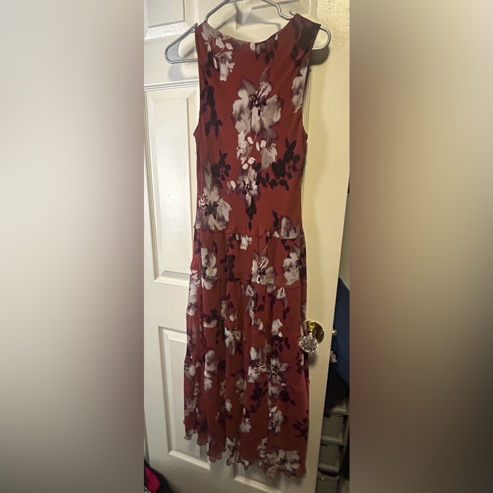 Simply Vera Vera Wang White and Gray Maxi Sundress